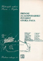 Prinosi za gospodarsku povijest otoka Paga