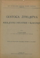 Gustoća žiteljstva Kraljevina Hrvatske i Slavonije