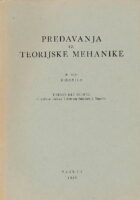 Predavanja iz teorijske mehanike, II dio, Dinamika