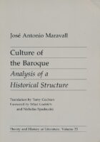 Culture of the Baroque Analysis of a Historical Structure