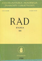 Rad JAZU 426/1986