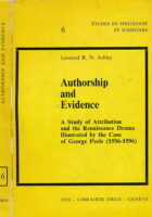 Authorship and evidence