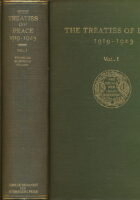 The Treaties of Peace 1919. - 1923. I-II