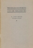 Nicholas Danforth and his neighbours : Framlingham and Saxtead in the 17th century
