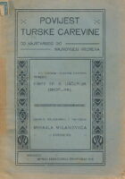 Povijest turske carevine : od najstarijeg do najnovijeg vremena