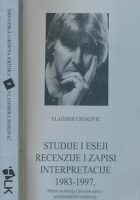 Studije i eseji, Recenzije i zapisi, Interpretacije 1983 - 1997.