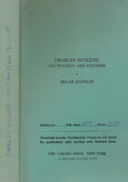 CHARLES DICKENS :  His Tragedy and Triumph