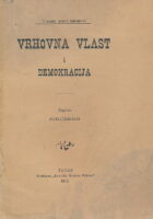 Vrhovna vlast i demokracija / napisao Sincerus