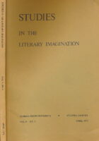 Studies in the Literary Imagination Vol V, number 1