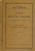 Vojni krivični zakonik od 11. februara 1930.