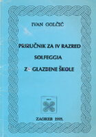 Priručnik za IV razred solfeggia za glazbene škole