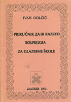 Priručnik za III razred solfeggia za glazbene škole