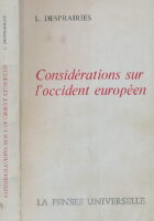 Considérations sur l occident européen