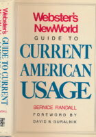 Webster s New World Guide to Current American Usage