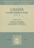 Građa za povijest književnosti Hrvatske. Knjiga 30