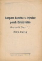 Gospara Lambra s Jejevice povrh Dubrovnika Gospođi Mari : Poslanica
