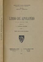 Libro de Apolonio, Vol. 1: An Old Spanish Poem