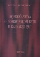 Svjedočanstva o Domovinskom ratu u Dalmaciji 1991.