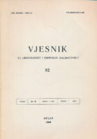 Vjesnik za arheologiju i historiju dalmatinsku 82/1989