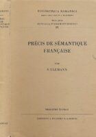 Precis De Semantique Francaise