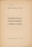 Psihologija, psihotehnika i izbor zvanja