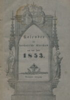 Kalender für katholische Christen auf das Jahr 1853